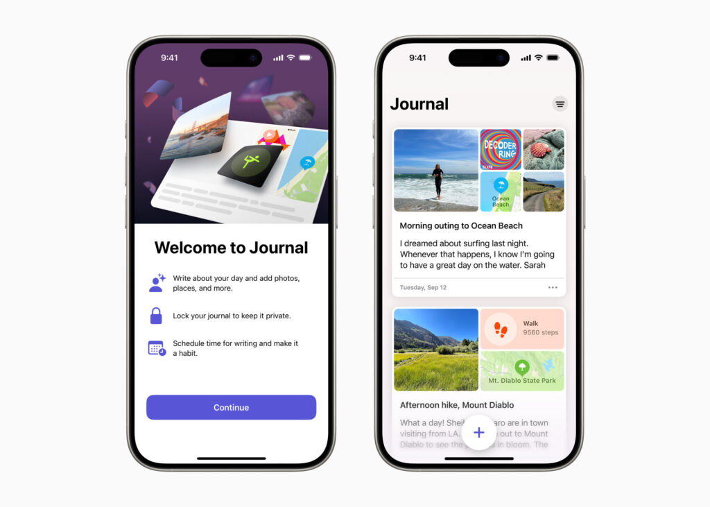 Overview of Apple Journaling Suggestions Features